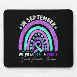 Tapis De Souris Septembre Nous Portons Turquoise & Purple Suic