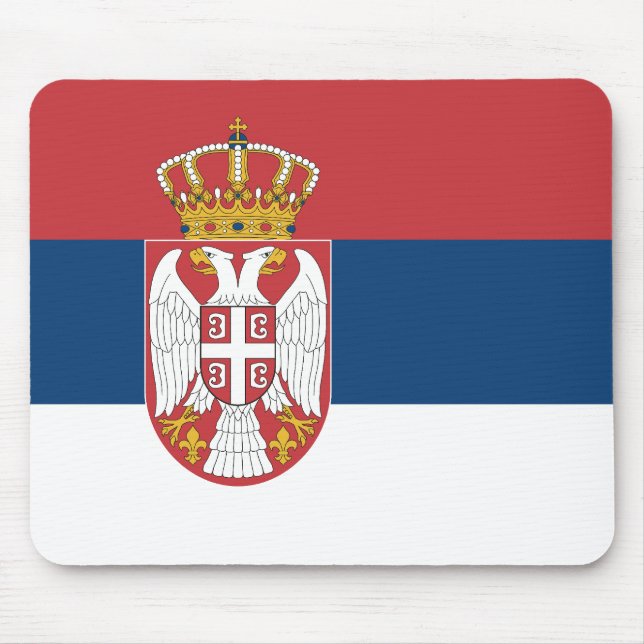 Tapis De Souris Serbia Flag (Devant)