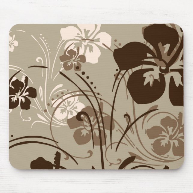 Tapis De Souris Sérénade tropicale (Brown) Mousepad (Devant)