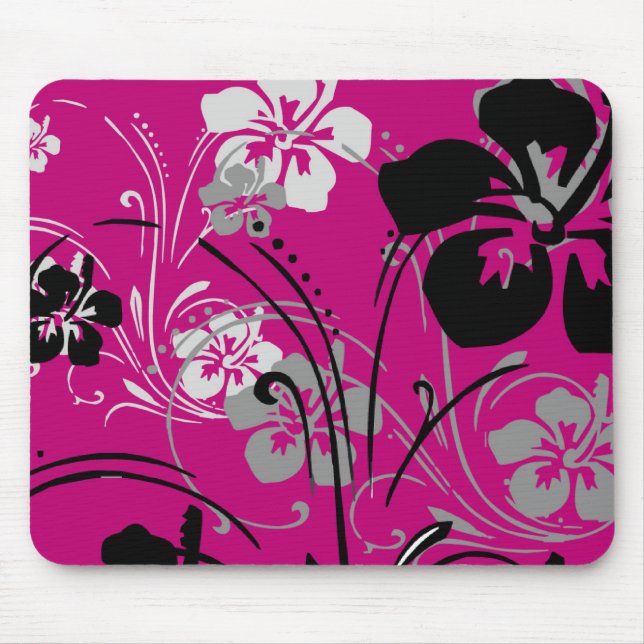 Tapis De Souris Sérénade tropicale (rose) Mousepad (Devant)