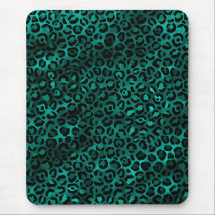 Tapis De Souris Série Teal et Or Design Léopard 5