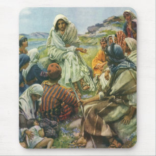 Tapis De Souris Sermon sur la montagne de Jésus-Christ, Religion V