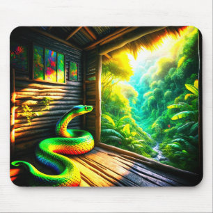 Tapis De Souris Serpent vert