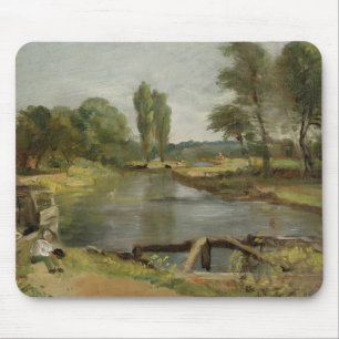 Tapis De Souris Serrure de Flatford, 1810-11 (huile sur le papier