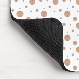 Tapis De Souris Serviettes pois en or