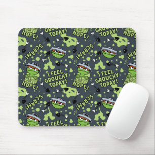 Tapis De Souris Sesame Street   Oscar the Grouch Phrase Pattern