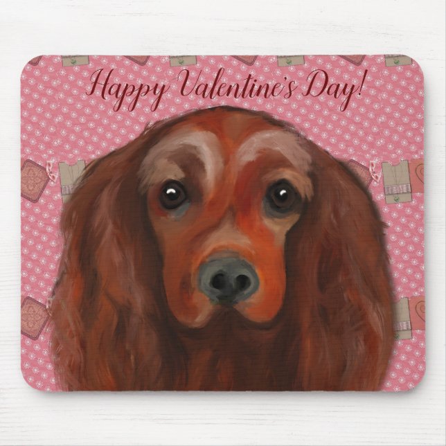 Tapis De Souris Setter rouge irlandais (Devant)