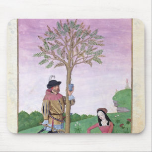 Tapis De Souris Sève de dessin d'un arbre