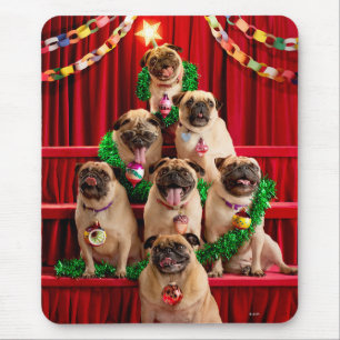 Tapis De Souris Seven Pugs-a-Posing