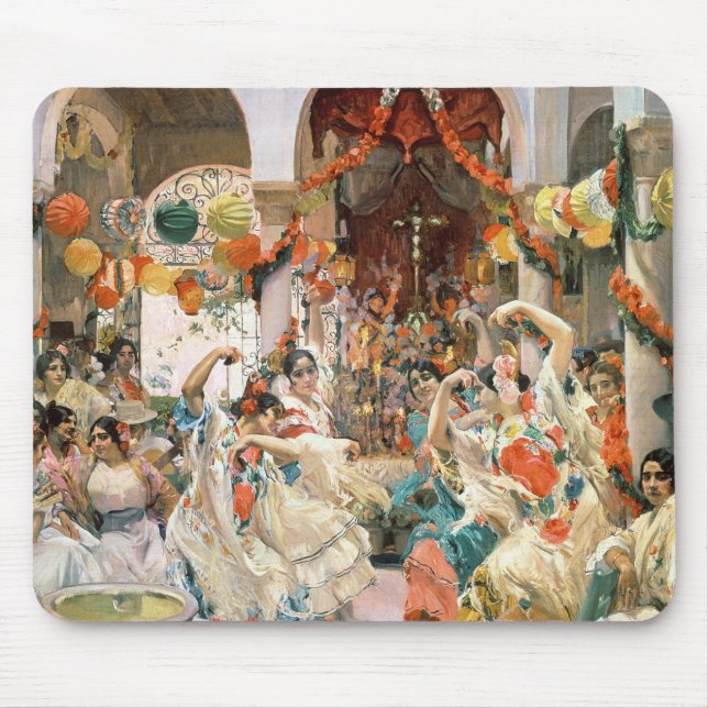Tapis De Souris Séville (huile sur la toile) (Devant)