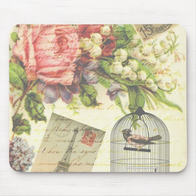 Tapis De Souris SHABBYCHIC vintage Paris (Devant)