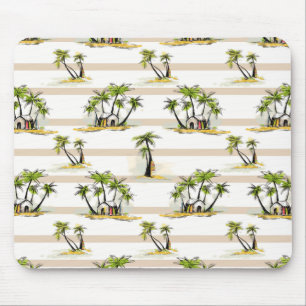 Tapis De Souris Shack tropical et paumes