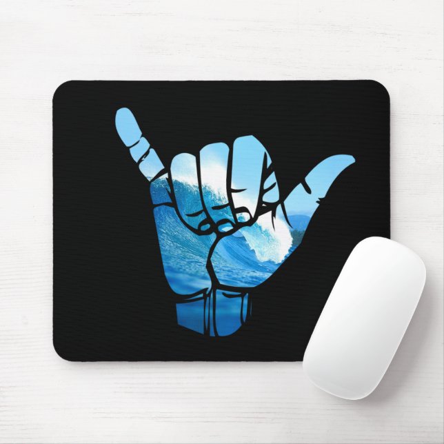 Tapis De Souris Shaka Sign (Avec souris)
