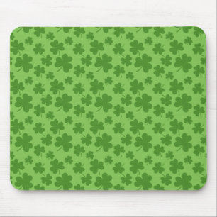 Tapis De Souris Shamrock de la Saint Patrick Motif Clover