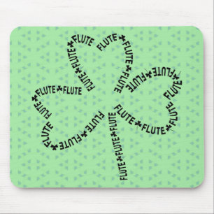 Tapis De Souris Shamrock de texte fluide