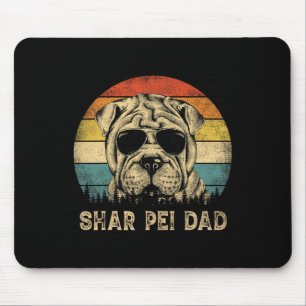 Tapis De Souris Shar Pei Papa Amoureux de les chiens Fête des père