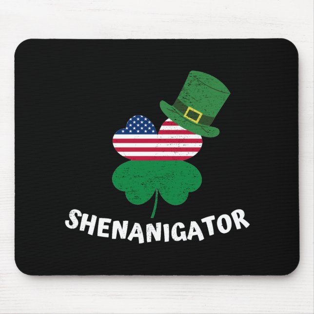 Tapis De Souris Shenanigator de la Saint Patrick (Devant)