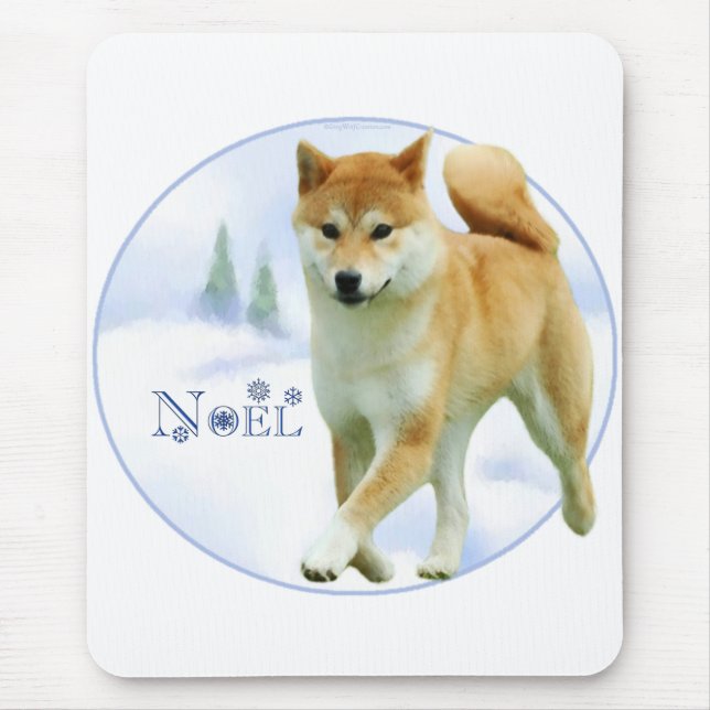 Tapis De Souris Shiba Noel (Devant)