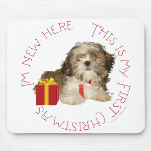 Tapis De Souris Shih Tzu Puppy Premier Noël