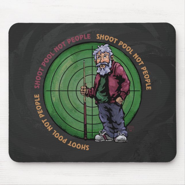 Tapis De Souris Shoot Pool Not People (Devant)