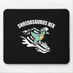 Tapis De Souris Shredasaurus Rex Ski Dinosaur Enfants Drôle Cadeau