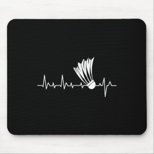Tapis De Souris Shuttle Heartbeat - Joueur de Badminton