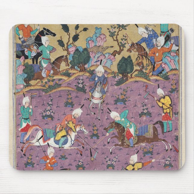 Tapis De Souris Siavosh jouant le polo avec Afrasiab (Devant)