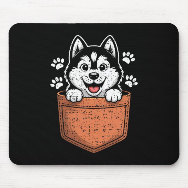 Tapis De Souris Siberian Husky In Your Front Cket  (Devant)