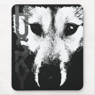 Tapis De Souris Sibérie Husky Mousepad Cadeaux Malamute Wolf Chien
