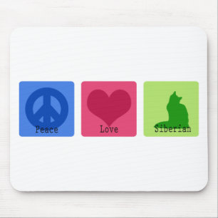 Tapis De Souris Sibérien d'amour de paix