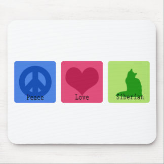 Tapis De Souris Sibérien d'amour de paix
