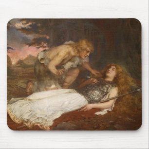 Tapis De Souris Siegfried et Brunhilde par le maître d'hôtel de