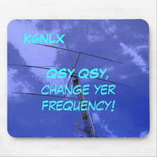 Tapis De Souris Signal d'appel radio amateur QSY Mousepad
