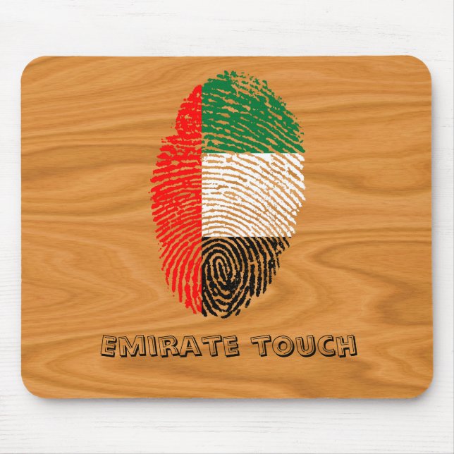 Tapis De Souris Signal d'empreinte tactile de l'émirat (Devant)