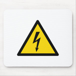 Tapis De Souris signal haute tension symbole électrique danger p