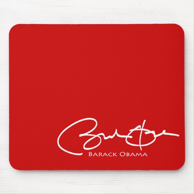 Tapis De Souris Signature d'Obama (Devant)