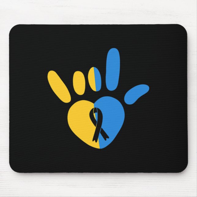 Tapis De Souris Signe d'amour ASL Conscience du syndrome de bas ni (Devant)