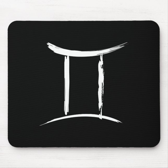 Tapis De Souris Signe d'astrologie Zodiaque GEMINI Mai Juin Annive (Devant)