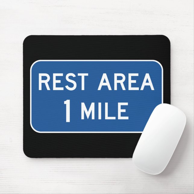 TAPIS DE SOURIS SIGNE DE LA ROUTE DU REPOS (Avec souris)