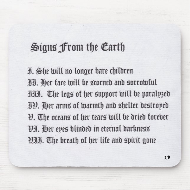 Tapis De Souris Signes De La Terre (Devant)