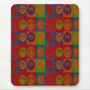 Tapis De Souris Signes de paix sauvage - Mousepad
