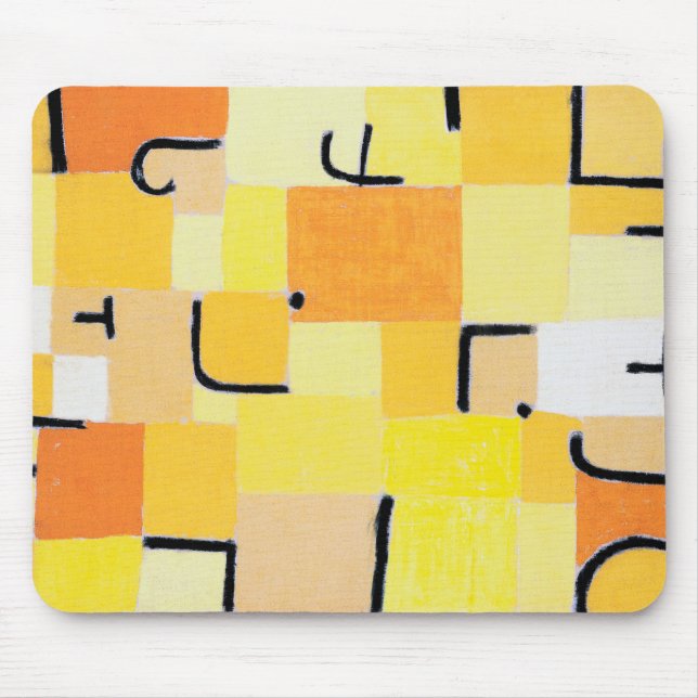 Tapis De Souris Signes en Jaune, Paul Klee (Devant)