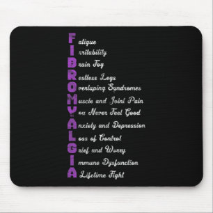 Tapis De Souris Signification Fibro Fibro Fibromyositis Grunge de