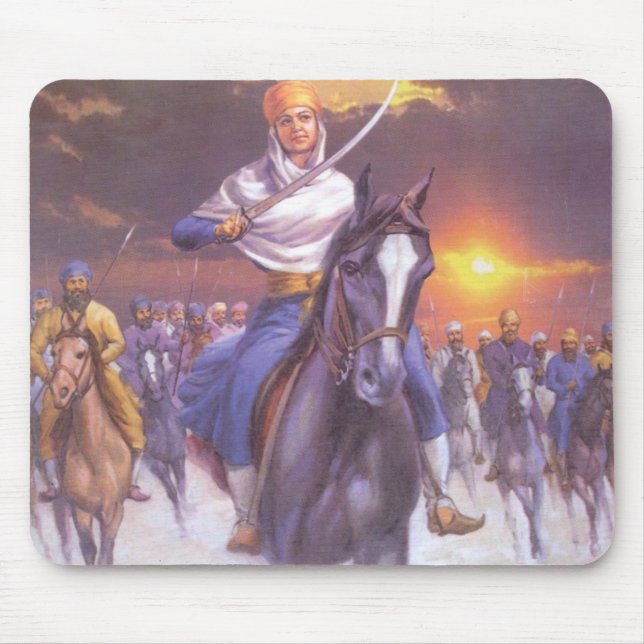Tapis de souris SIKH courageux (Devant)