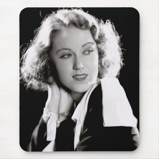 Tapis de souris silencieux de Fay Wray de star de (Devant)