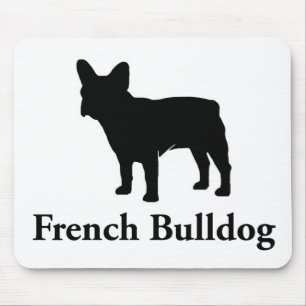Tapis De Souris Silhouette de bouledogue français