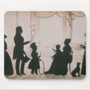 Tapis De Souris Silhouette de la famille de Camsie de