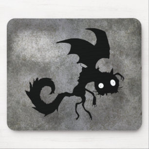 Tapis De Souris Silhouette du chat vampire