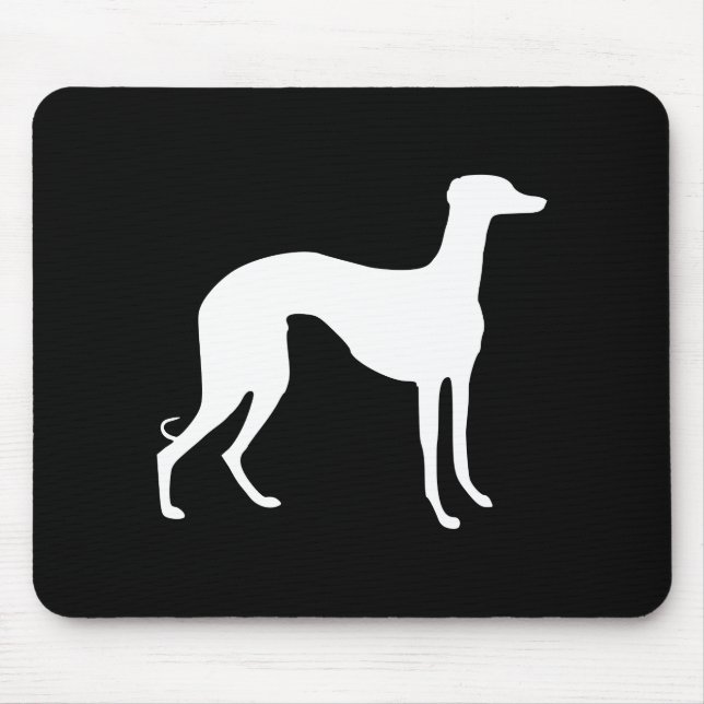 Tapis De Souris Silhouette Greyhound (Devant)
