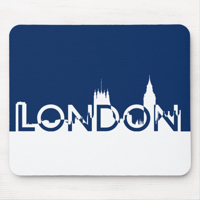 Tapis De Souris Silhouette londonienne (Devant)